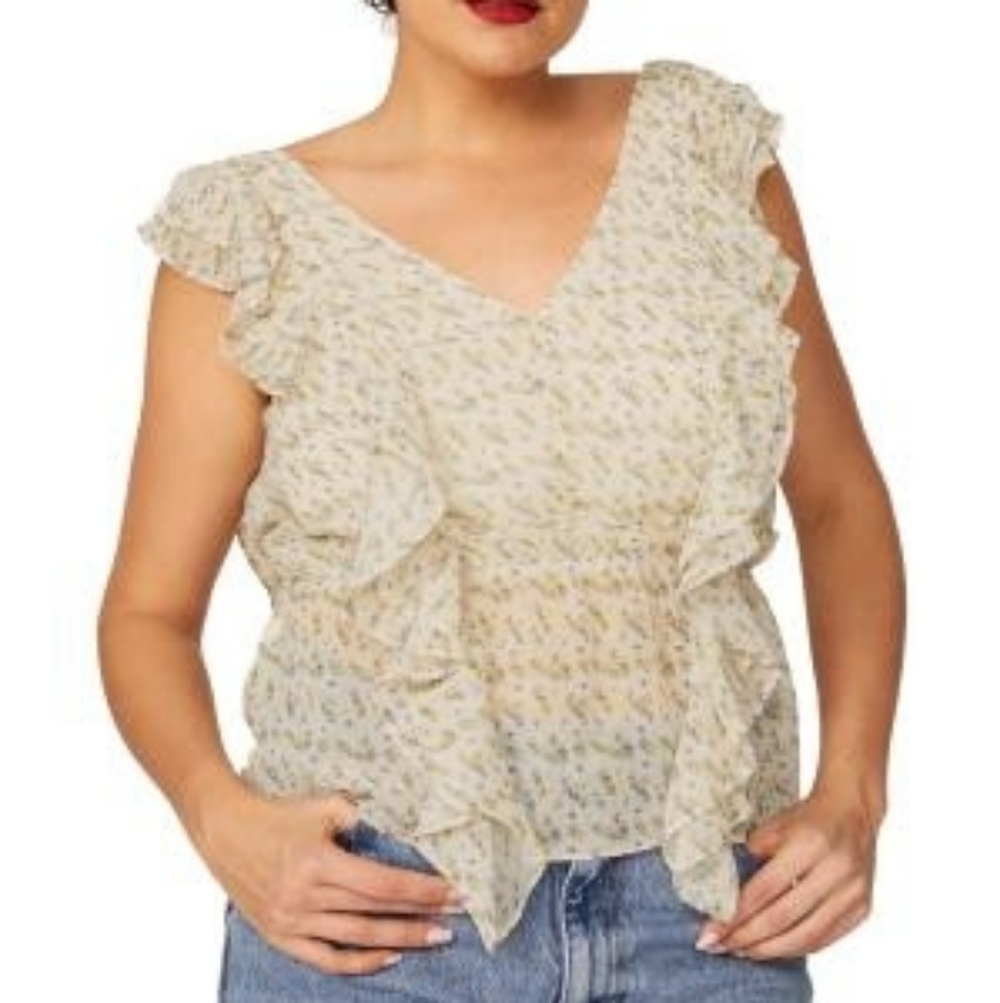 Marissa Web Lily Flutter Sleeve Top, Size 2